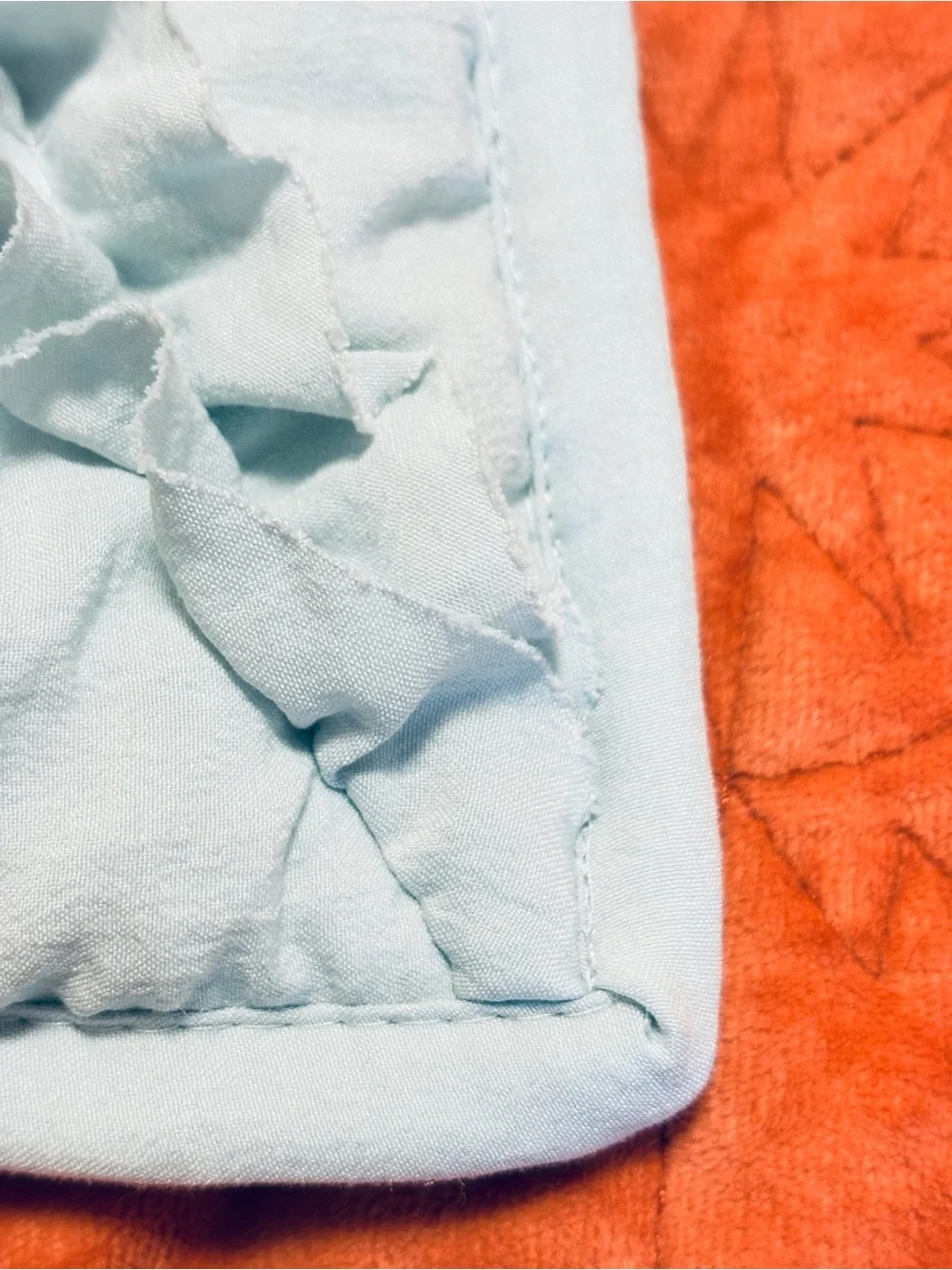 Pottery Barn Kids Blue Diamond Ruched Quilted Standard Sham 20x26